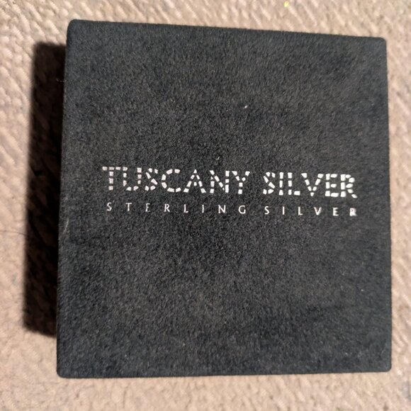 Sterling Silver Onyx and Mother of Pearl Rectangle Cufflinks NEW! - Picture 4 of 4